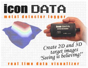 icon data real time metal detector logger