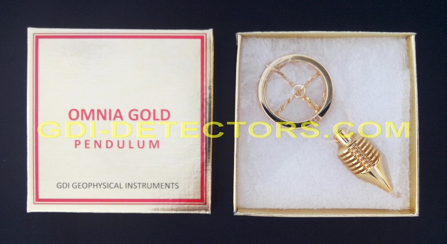 OMNIA gold dowsing pendulum by GDI