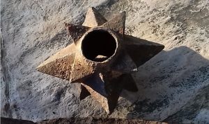 The Byzantine mace was in extremely fine condition